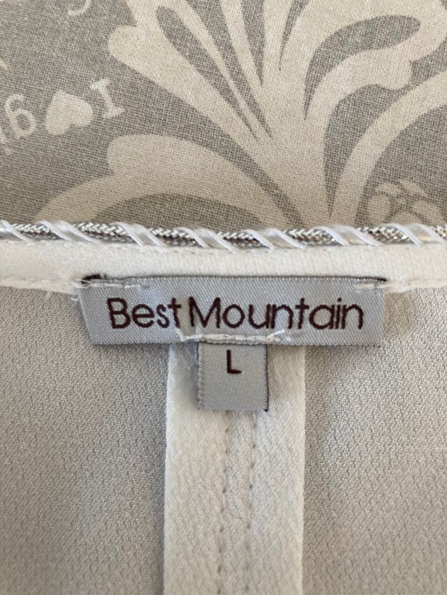 Camicia bianca viscosa taglia L