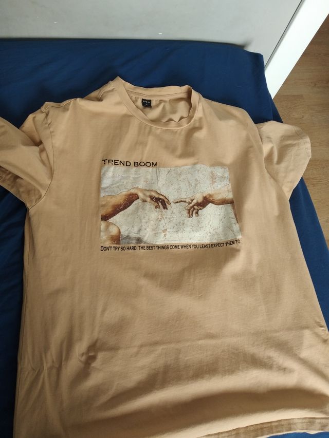 camiseta marrón street