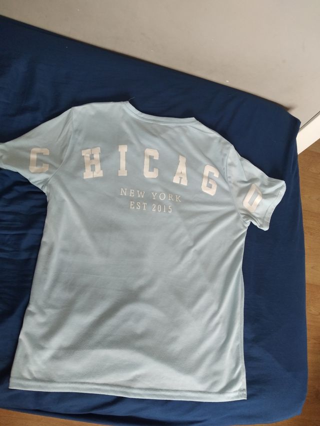 camiseta de vestir azul claro chicago