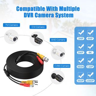 20 Metros cable BNC Vídeo Extensión