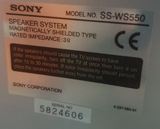 Subwoofer pasivo Sony para home cinema