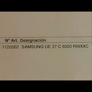 ⭐VENDO TV GRANDE SAMSUNG37" MODELO UE37C6000 RWXXC