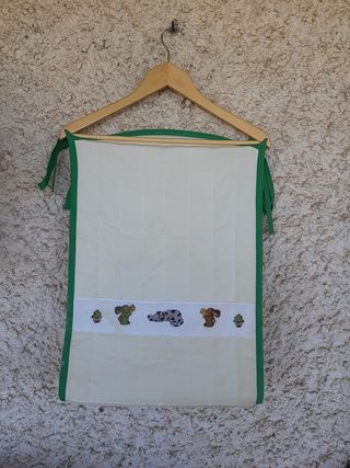 Porta pañales artesanía