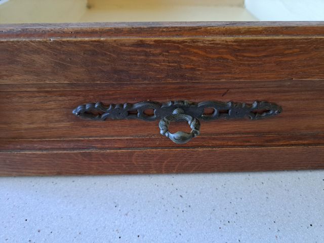 3 muebles madera cocina vintage y dos cajones.