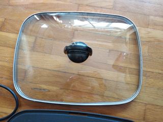 Grill Parrilla 40 X 30. tapa cristal