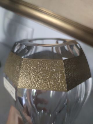 Florero art nouveau cristal Moser