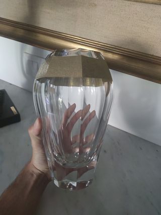 Florero art nouveau cristal Moser