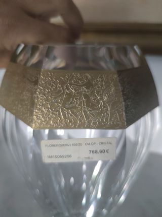 Florero art nouveau cristal Moser