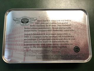 CARTE POKER HARLEY DAVIDSON HERITAGE SPRINGER 95TH