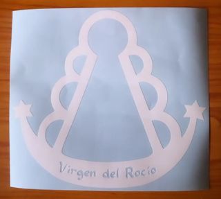 🌟 pegatina virgen del rocío