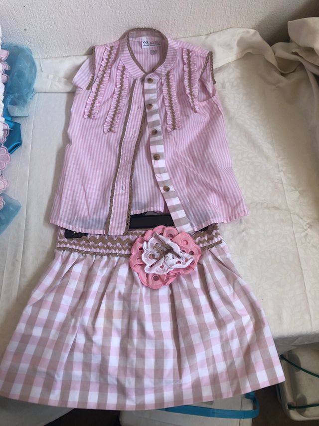 Conjunto falda y camisa