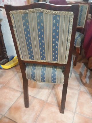 6 Sillas tapizadas