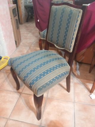 6 Sillas tapizadas