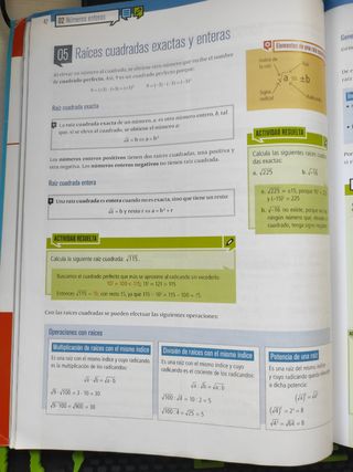 Libro  Matemáticas 2° Eso