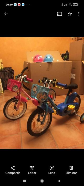 Bicicleta niño niña