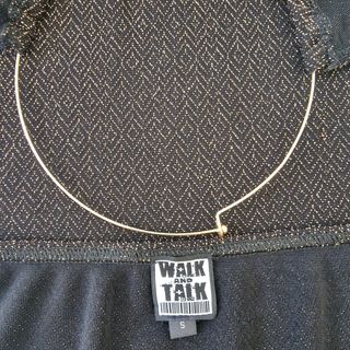 Vestido fiesta con aro Talla S dorado