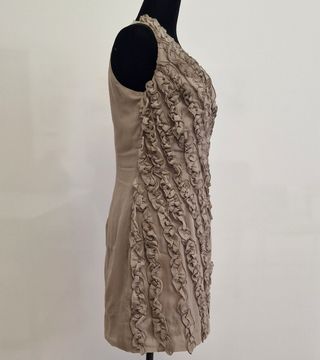 Vestido fiesta champagne Talla S Káhyra