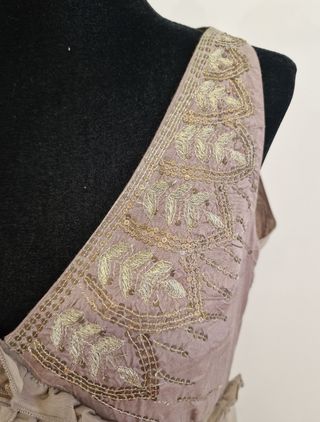 Vestido fiesta champagne Talla S Káhyra