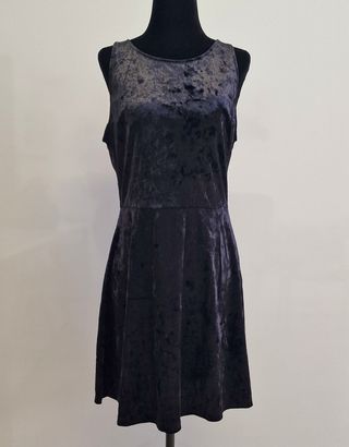 Vestido aterciopelado negro Talla 42