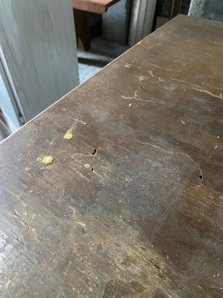 Mesa de madera de castaño clásica para restaurar