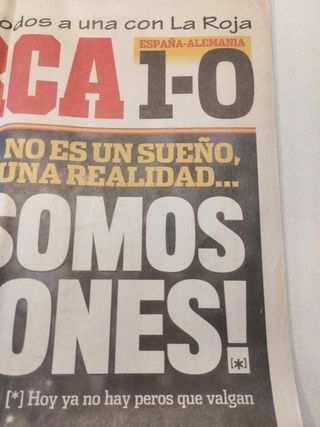 Periódico Marca antiguo