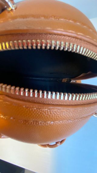 Bolso circular mini con diseño de baloncesto