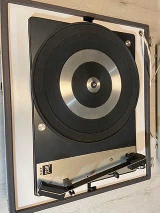 maleta tocadiscos de 1974 para coleccionista