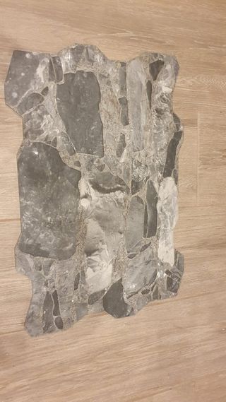 Azulejo efecto piedra gris mate 40x60cm