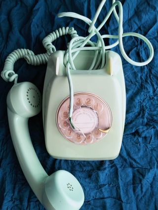 Telefono Antiguo Vintage Verde Dial