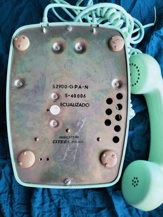 Telefono Antiguo Vintage Verde Dial