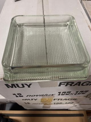 bloque o ladrillo moldeado vidrio novalux antiguo