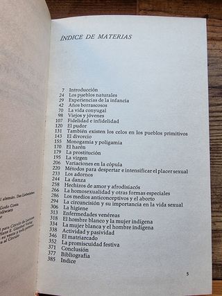 Vida amorosa de los pueblos naturales