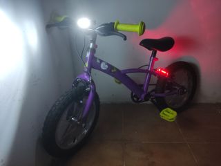 Bicicleta con Luces niño/a 14" Hello Kids