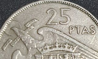 Moneda de Franco de 25 pesetas