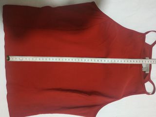 Top halter Zara en rojo