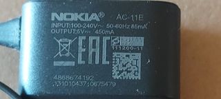 Cargador nokia ac-11e