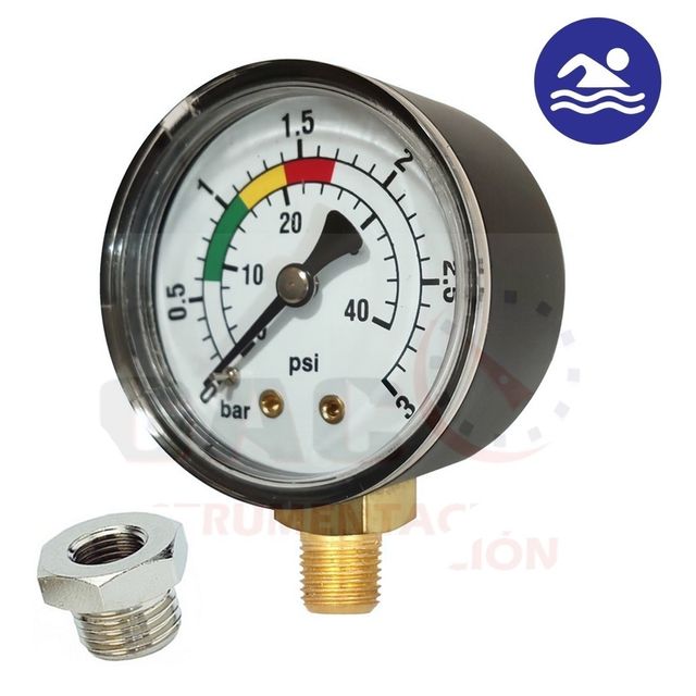 MANOMETRO PARA FILTRO PISCINA 3 bar  NUEVO!!!