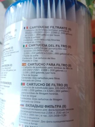 Filtros piscina Bestway