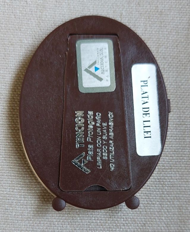 Marco ovalado plata de ley