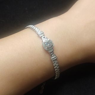 pulsera de plata moissanita