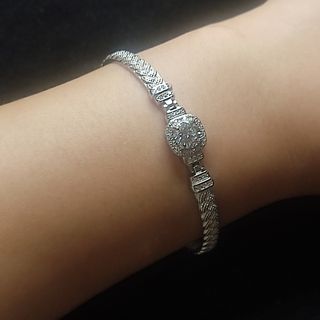pulsera de plata moissanita
