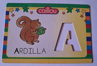 Letras Caillou Ilumina Letras y Numeros