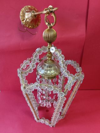 LAMPARA CRISTAL MARGARITAS, 70 CMS.