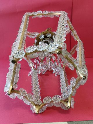 LAMPARA CRISTAL MARGARITAS, 70 CMS.