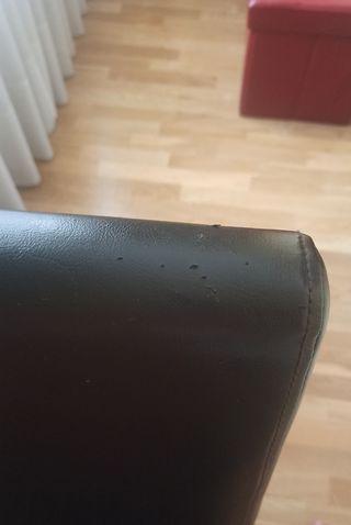 4 Sillas comedor polipiel negras