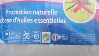 x2 Almohadas ANTIMOSQUITOS Bleu Câlin 60cm FRANCE