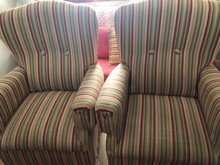 sofá 2 plazas + 2 sillones orejeros