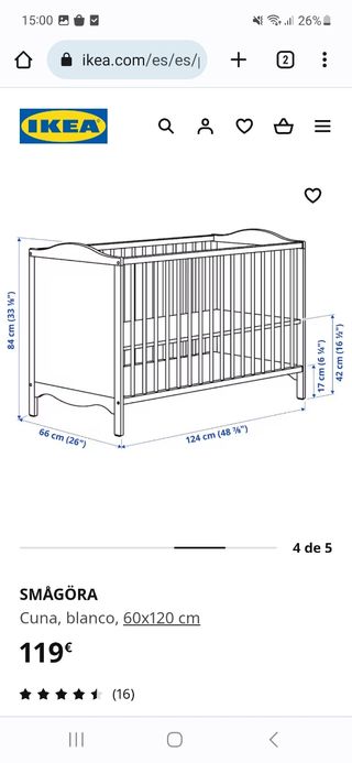 Cuna SMAGORA Ikea