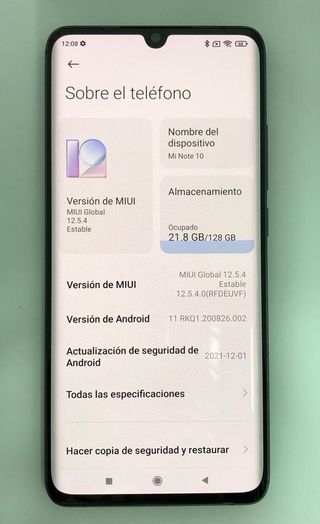 Xiaomi Redmi Mi Note 10, 128GB, libre