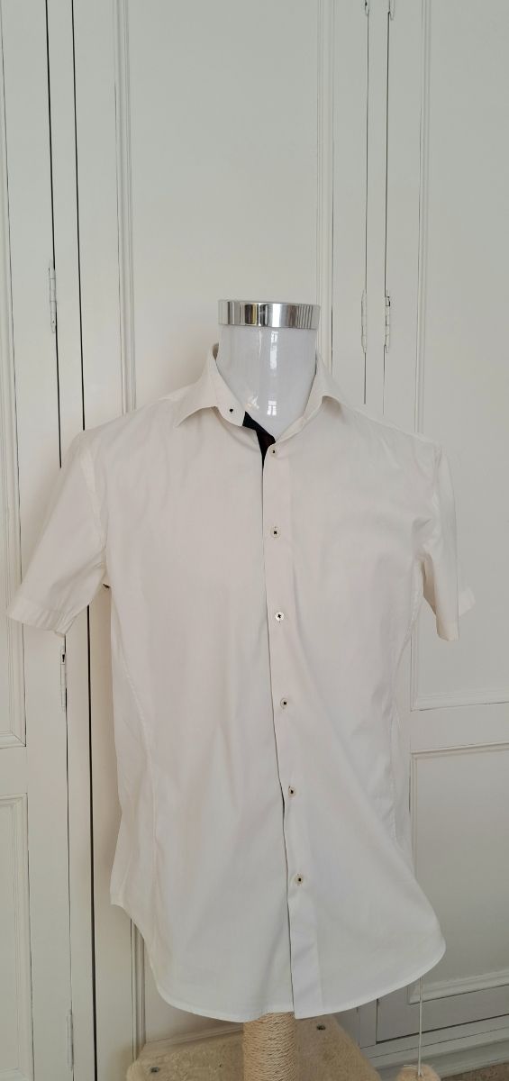 Camisa blanca ZARA MAN manga corta 